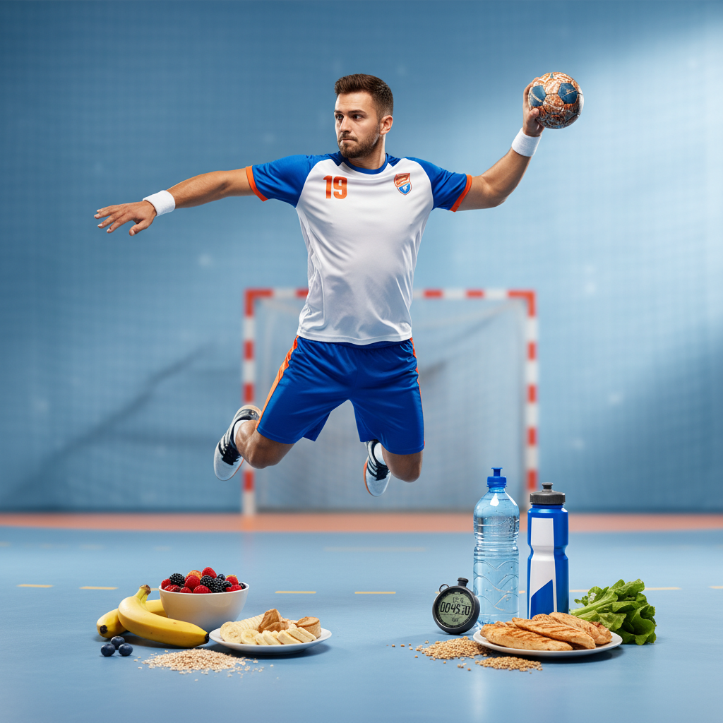 Alimentation du handballeur : quoi manger avant, pendant et après un match